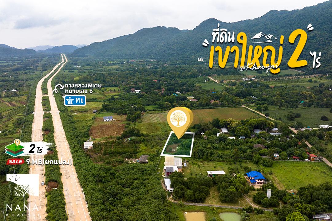 ที่ดินเขาใหญ่  กลางดง วิวองค์พระขาว ติดทางหลวงพิเศษหมายเลข 6  ทำเลทองใกล้วัดเทพพิทักษ์ฯ