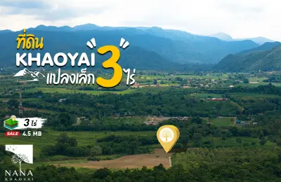 ด่วน ขายที่ดินเขาใหญ่แปลงเล็ก แนวเส้นทางท่องเที่ยวหลักของเขาใหญ่  (โซนหมูสี ท่าช้าง) ที่เป็นจุดเชื่อมระหว่างโครงการหรู