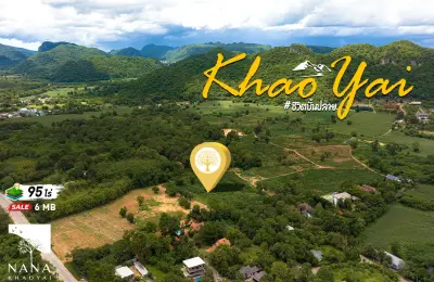 ที่ดินเขาใหญ่แปลงใหญ่กว่า 95 ไร่ บนเส้นถนน 3052 โอบวิวภูเขาแท้หลังแปลง ใกล้คีรีมายา  วังไทร ทำเลทองระดับแลนด์มาร์กของ นักลงทุนอสังหาฯ