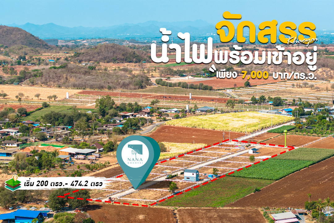 🌄 ที่ดินแบ่งล็อควังไทร เขาใหญ่ วิวพาโนรามา น้ำประปา-ไฟฟ้าครบ 💰 เอกสารพร้อม | รหัส E-WS010